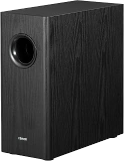 Edifier T5s Powered Subwoofer, 70W RMS, 8" Woofer, 35Hz Deep Bass, Black | Active Long-Throw Speaker, Built-in Amp, Low Distortion, Phase Selector & Energy-Efficient for Home & Studio Audio