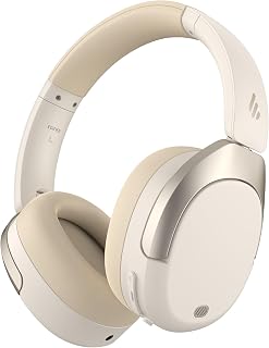 Edifier W830NB Wireless Over Ear Headphones, 94H Playtime, Ivory | -45dB Active Noise Cancelling, LDAC Hi-Res Sound, Spatial Audio, Fast Charging, Multipoint Connection, Bluetooth 5.4