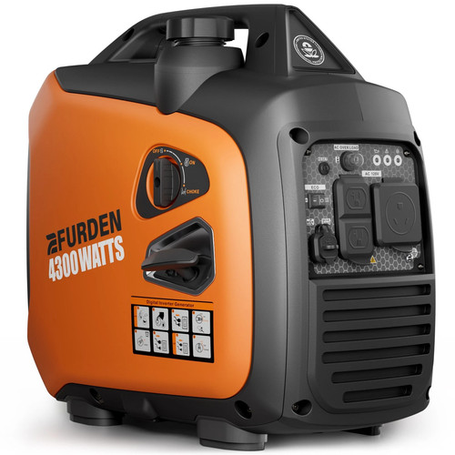 Efurden 4300W Portable Inverter Generator Gas Quiet for Home Backup / RV Ready