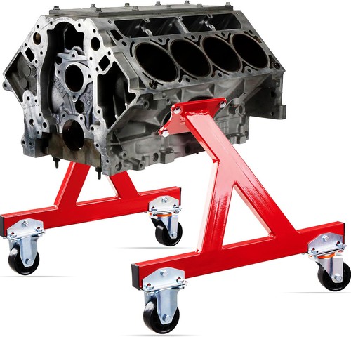 Engine Storage Stand w/ Casters for Chevy LS1 LS2 LS3 LS6 Red