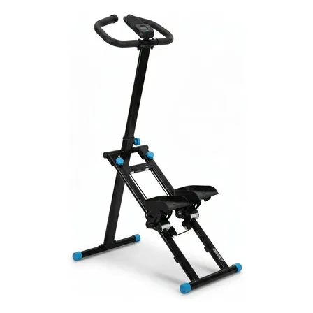 Escaladora Eliptica Maquina Manual Resistencia Stepper 150kg Negro