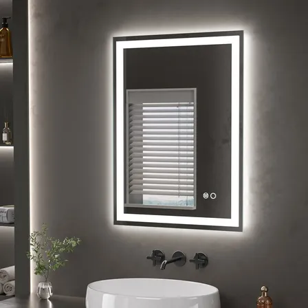 Espejo Inteligente Led Desempa&ntilde;ador 60x80 Luz C&aacute;lida Y Fr&iacute;a Blanco