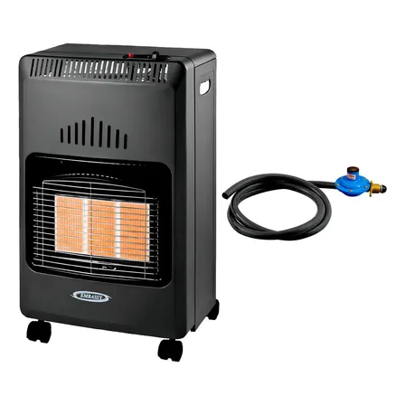 Estufa a Gas Garrafera Embassy 4200W Infrarroja 3 Niveles Negro