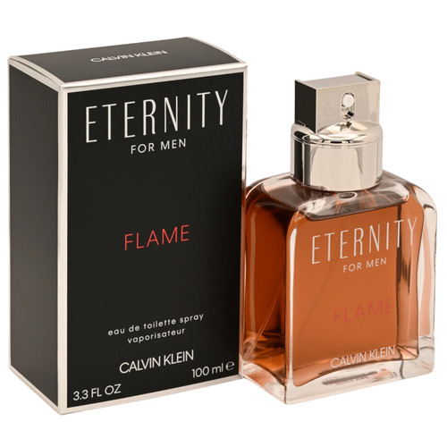ETERNITY FLAME by Calvin Klein Cologne for Men EDT 3.3 / 3.4 oz New In Box