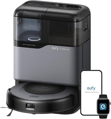 eufy C20 Robot Vacuum Mop,Self Emptying,Auto Mop Washing and Drying, Open box