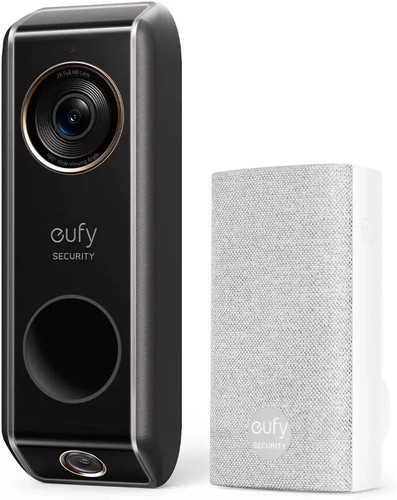 eufy Dual Camera Smart Video Doorbell + Chime 2K HDR Security Cam work w/ Alexa