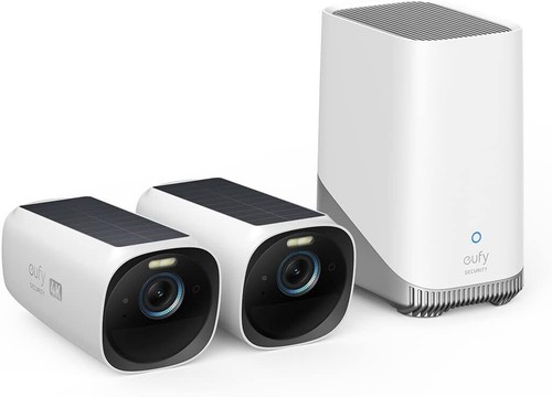 eufy eufyCam 3 Security Camera System 4K Outdoor Wireless Camera w/ Solar Panel