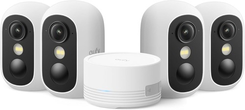 eufy eufyCam C35 4-Cam Security Camera Wireless Indoor/Outdoor Night Vision IP67