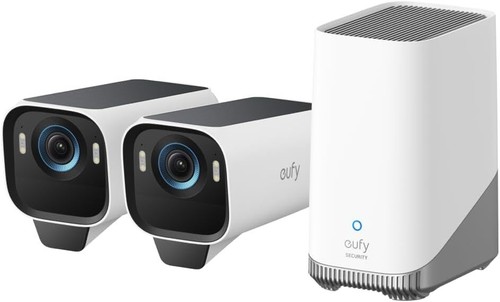 eufy eufyCam S3 Pro 4K Solar Wireless Security Camera Kit MaxColor Night Vision