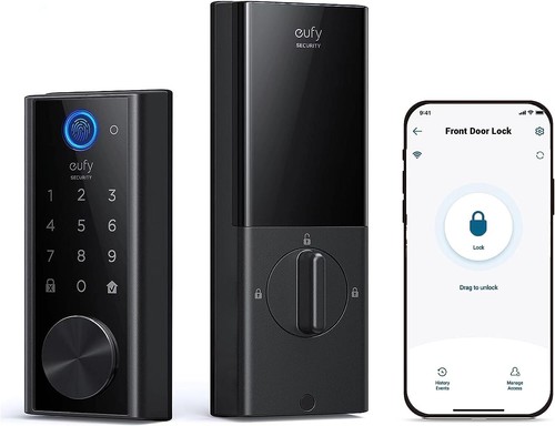 eufy Security Smart Lock Touch Fingerprint Keyless Entry Door Lock Wi-Fi