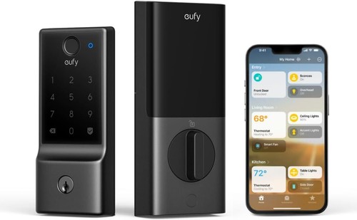 eufy Smart Lock E31 Fingerprint Door Lock with Apple Home Ecosystem Auto Lock