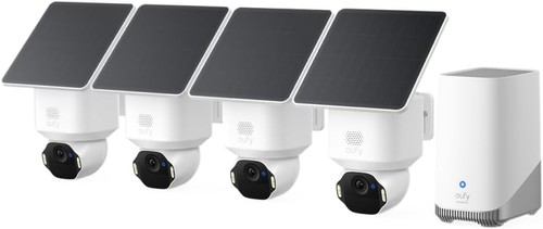 eufy SoloCam E42 HD 4K Solar Wireless Security Camera Outdoor Strobe Light AI