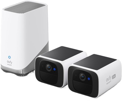 eufy SoloCam S220 Wireless Home Security System 2K Outdoor Cameras Solar Powered
