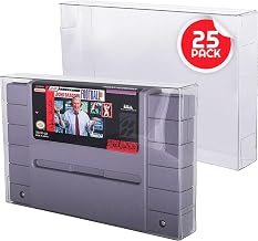 EVORETRO PET Video Game Display Case for SNES Games Cartridge