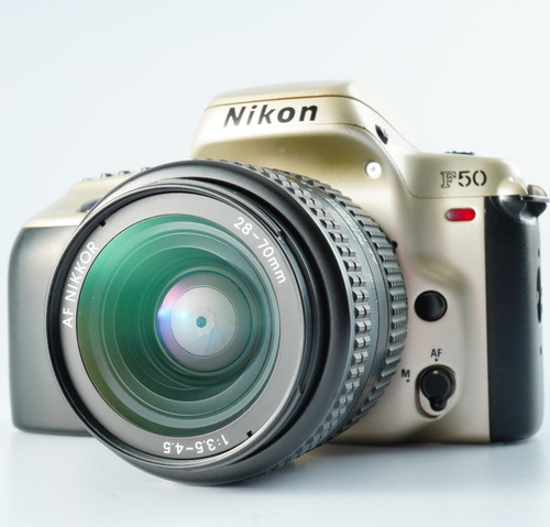 EX+5 Nikon F50 35mm Film Camera w/ AF 28-70mm F/3.5-4.5 , SB-16 Light JAPAN