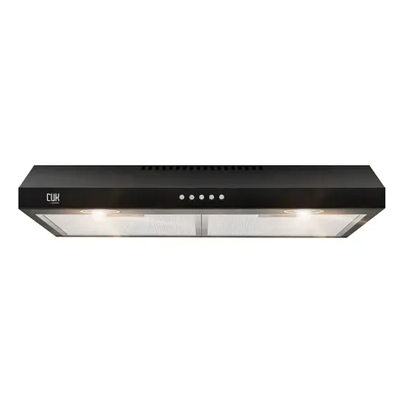 Extractor Cuk By Gadnic Cocina 100w Luces Led Doble Filtro Negro