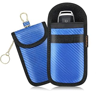 Faraday Pouch for Key Fob, Faraday Bag for Car Keys, 2 Pack