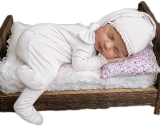 Fashion Newborn Boys Girls Baby Photo Shoot Props Outfits Crochet Clothes Long Tail Hat Pants Photography Props
