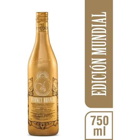 Fernet Branca Ed. Mundial 2026 Dorada 750ml