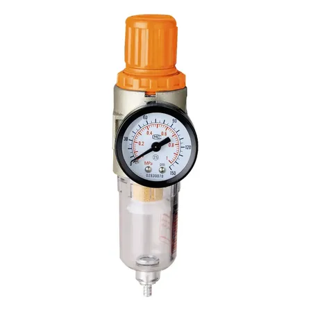 Filtro De Aire Regulador Man&oacute;metro Lusqtoff LG-07 Para Compresor Con Trampa de Agua