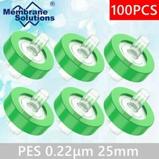 Filtro de jeringa PES (polietersulfona) 0,22 &mu;m 25 mm hidr&oacute;filo no est&eacute;ril 100/pk