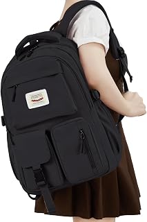 FIORETTO Backpack for School, Teen Girls & Women, School Bag Bookbag with Multi Pockets
