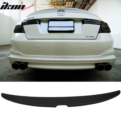 Fits 08-12 Honda Accord Sedan 4Dr OE Style Rear Trunk Spoiler Wing ABS Unpainted