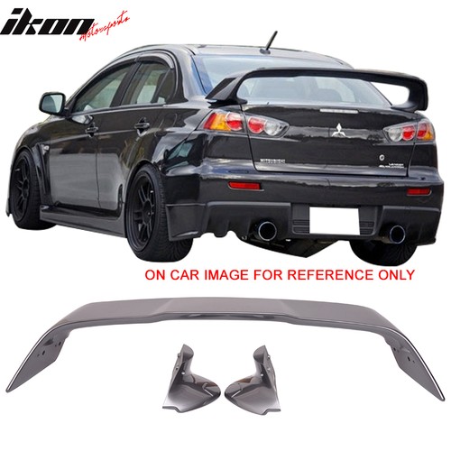 Fits 08-17 Mitsubishi Lancer EVO Style Rear Trunk Spoiler Wing Painted #A39 Gray