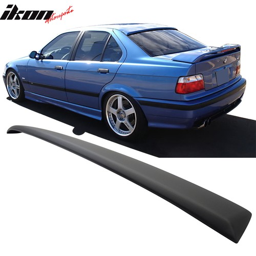 Fits 92-98 BMW E36 3 Series 4Dr AC Style Rear Roof Spoiler Wing ABS Unpainted
