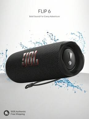 Flip  Portable Bluetooth Speaker, Powerful Sound Quality, Deep Bass, IP7 Waterproof, Up To 12 Hours Playtime, Supports JBL PartyBoost For Multi-Speaker Pairing, Ideal For Home, Outdoor And Travel $134.7 1% OFF