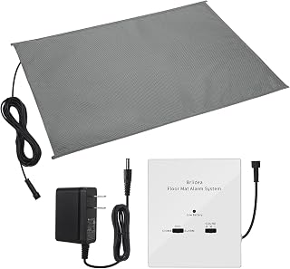 Floor Mat Home Alarm System, Briidea Pressure Mat Alarm with Alert & Chime