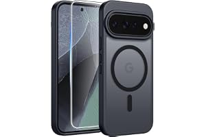 FNTCASE for Google Pixel 11 Pro Case / Pixel 11 Case, with Screen Protector | Fit for Magsafe, Translucent Matte, 14FT Military Grade Drop Protection, Shockproof Protective Phone Cover, Black