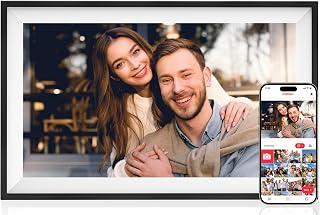 Frameo 15.6 Inch Smart WiFi Digital Picture Frame | 1080P HD IPS Touch Screen Digital Photo Frame, Wall Mountable, Instantly Share Photos & Videos via Frameo App from Anywhere