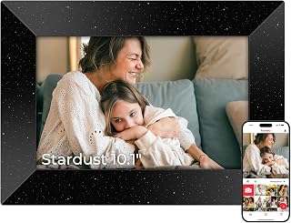Frameo Digital Picture Frame WiFi HD Photo Frame 10.1" Stardust Black