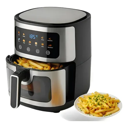 Freidora De Aire 10 Litros 1400w De Potencia 10 Modos De Cocci&oacute;n Horno El&eacute;ctrico Digital Cocina Saludable Temporizador Antiadherente R&aacute;pida Moderna Elegante Pr&agrave;ctica Ideal Para Familias Y Reuniones