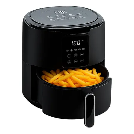 Freidora De Aire Cuk By Gadnic 4.2l 1300w Air Fryer Digital T&aacute;ctil Sin Aceite 5 Programas Negro