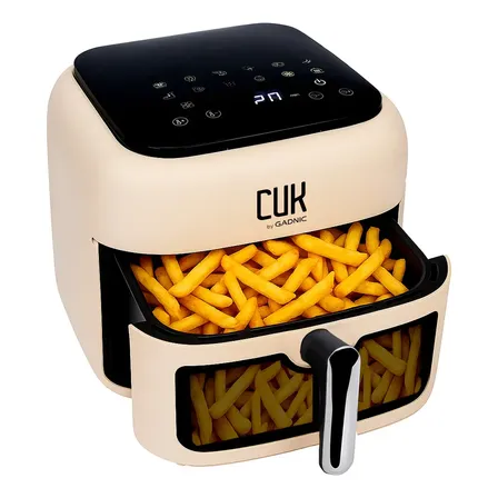 Freidora De Aire Cuk By Gadnic Digital 6,5L 1600W Antiadherente Con Visor Delantero 12 Programas