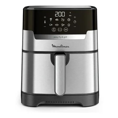 Freidora De Aire Moulinex Easy Fry & Grill 4,2l 8 Programas Color Gris 1500w
