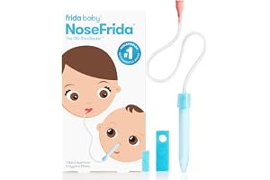 Frida NoseFrida SnotSucker Nasal Aspirator for Baby, 4 Hygiene Filters | Nose Sucker Nasal Aspirator to Help Baby Breathe Easy, Includes 4 Extra Hygiene Filters