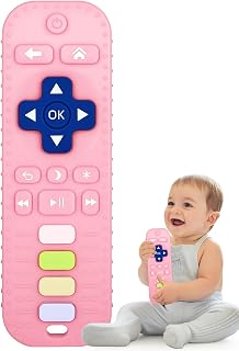 Fu Store Baby Teether Toy Silicone Chew Toys for Baby Remote Control Shape