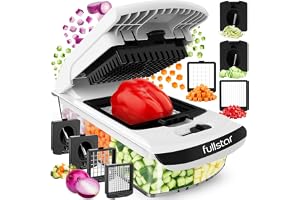 Fullstar The Original Pro Chopper - Vegetable Chopper and Spiralizer, Food Chopper with Container, Fruit Slicer, Kitchen Gadgets & Gifts, Home Essentials (4 in 1, White)