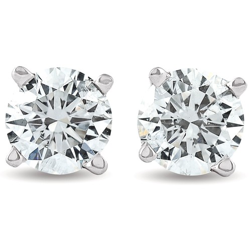 F/VS 0.25 - 1.50 ctw Lab Grown Diamond Stud Earrings in 14k White Gold