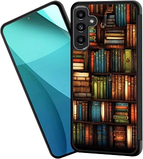 for Galaxy S26 Plus Case,Tire Anti-Skid Edges Cute Design Shockproof Bumper Full Protection Back Cover for Samsung Galaxy S26 Plus 6.7" 2026,Vintage Bookshelf