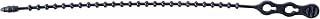 Gardner Bender 46-8BEADBK Beaded Cable Tie Wrap, 8 inch, 70 lb, Reusable, Adjustable Wire and Cord Management, 40 Pk, UV Resistant Black