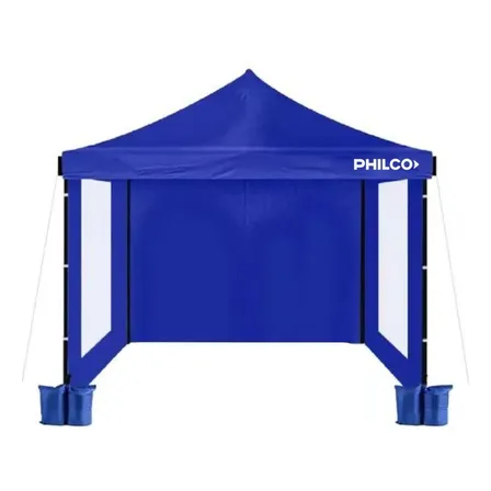 Gazebo Philco GAP3X3W3P 3x3 Con Pared Impermeable Azul