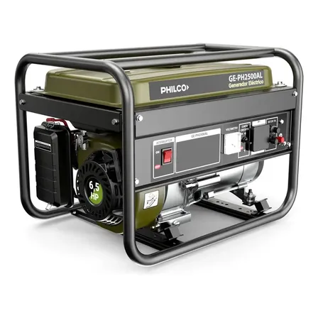 Generador El&eacute;ctrico Philco 2500w 6.5hp 196cc Tanque 15l