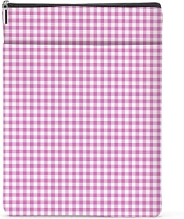 Gingham Book Sleeve,Plaid Checkered Book Sleeve Pouch Protector for Paperbacks Bookish Gifts Reading Accessories for Women Colleagues Counselor Classmates Birthday Christmas Anniversary Graduation