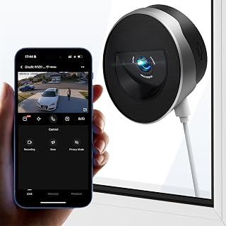 Girafit 2K 3MP Window Camera with 20&deg;Tilt Angle Camera for Second Floor,2.4GHz/5GHz WiFi Cameras for Home Security,ChroMax AI Color Night Vision,Security Camera for Outdoor Monitor,Motion Detection
