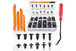 GOOACC 240PCS Bumper Retainer Clips Car Plastic Rivets Fasteners Push Retainer Kit 12 Popular Sizes Auto Push Pin Rivets Set -Door Trim Panel Fender Clips for GM Ford Toyota Honda Chrysler