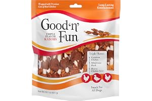 Good 'n' Fun Kabobs Long-Lasting Dog Treat, With Real Proteins, Beef Hide and Premium Chicken, Supports Dental Health, Mental Stimulation, 24 oz